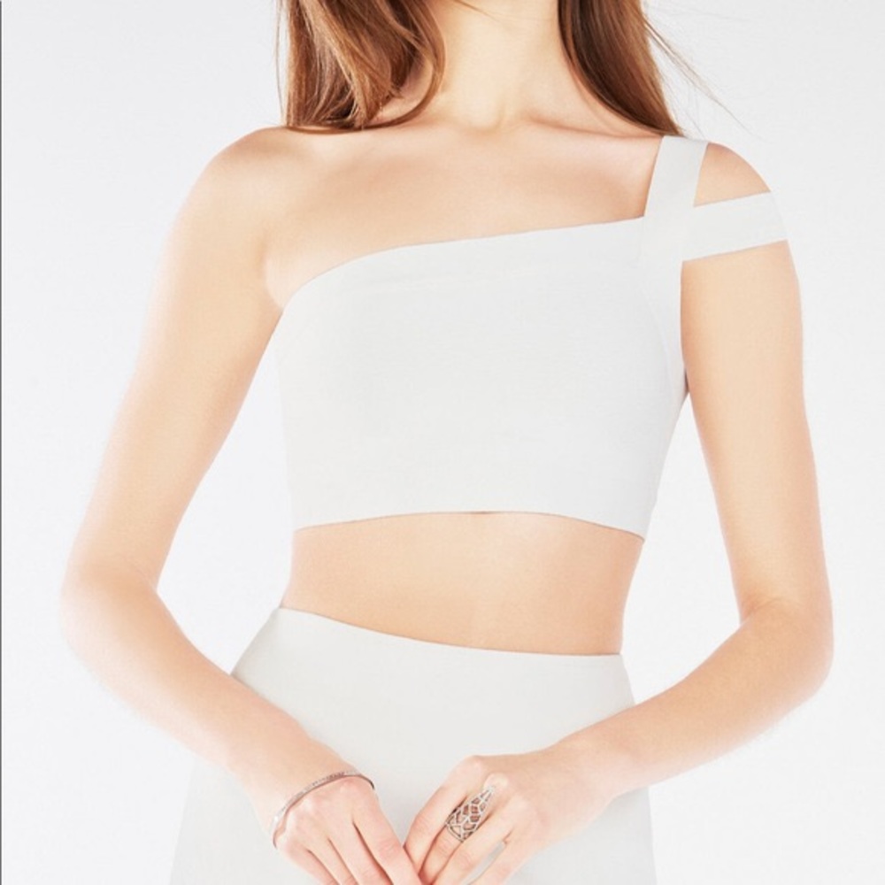 BCBG Max Azria White “Jacky” Crop Top
